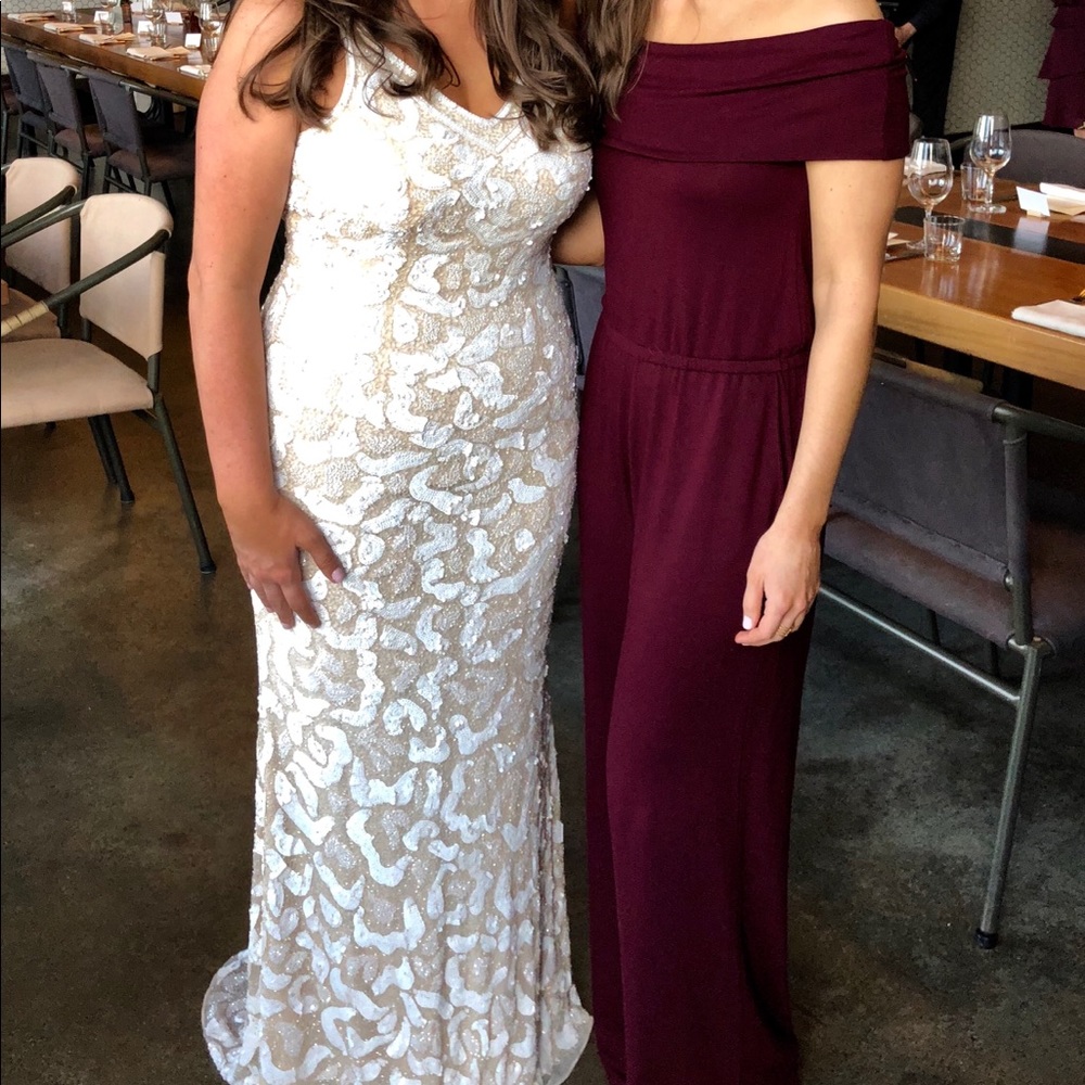 Maroon jumpsuit